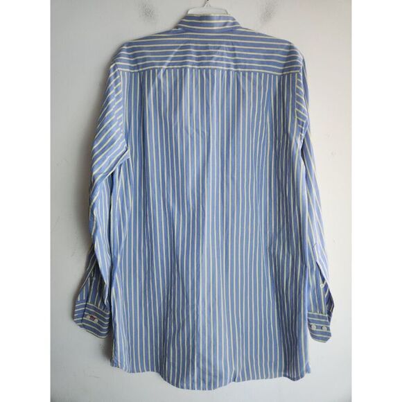 Southern Tide Men "Classic Fit" Grey Yellow Stripped Button Down Shirt sz Medium - Picture 2 of 9